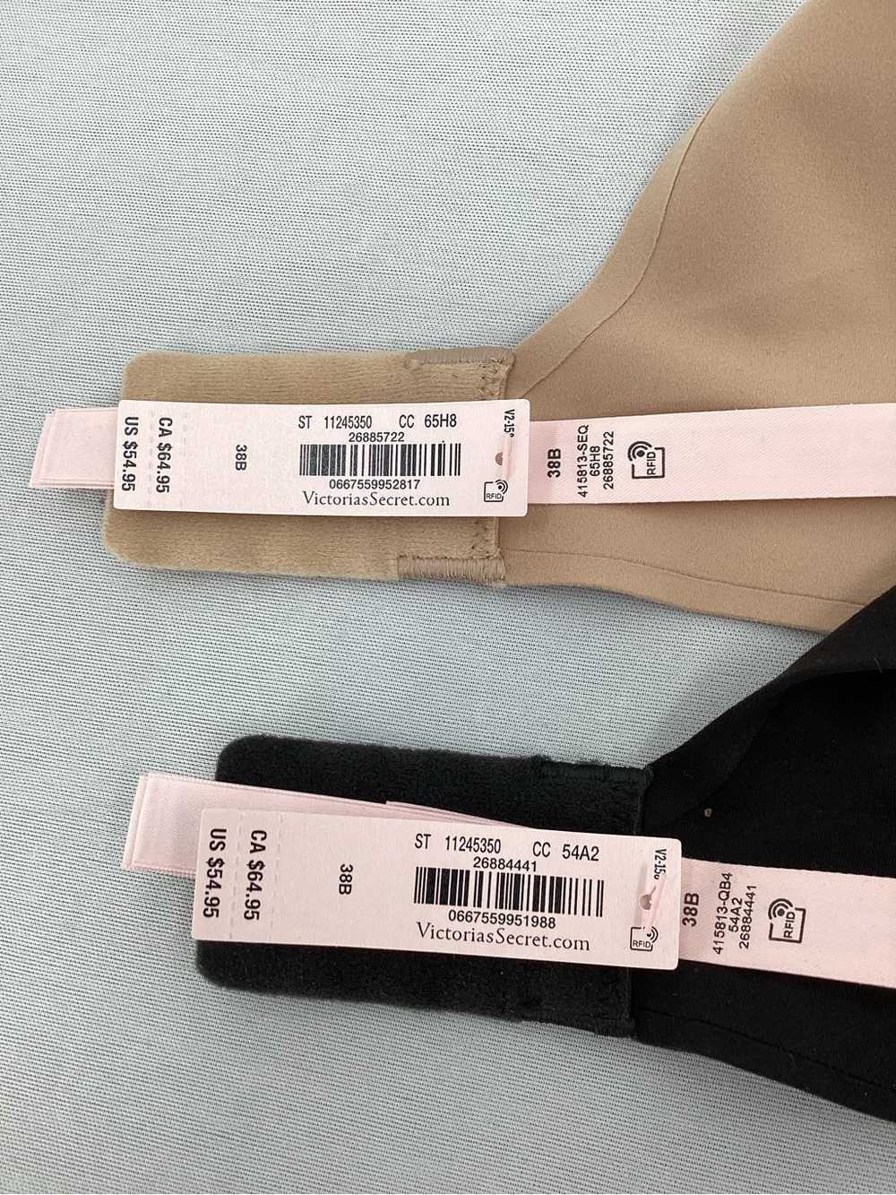 Victoria's Secret Smooth Push-Up Bra Duo in Black & Nude - Picture 7 of 8